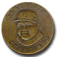 Babe Ruth CHAMPIONS Extreamly Rare Bronze Embossed