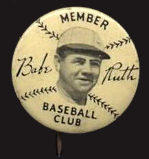 Babe Ruth Members Club Quaker Oats Pin