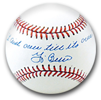 Yogi Berra Famous Saying Autographed Baseball 